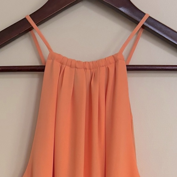 RW&CO.| Vibrant Tangerine Silky Lightweight Flowy Camisole Blouse Sz M - Picture 4 of 6
